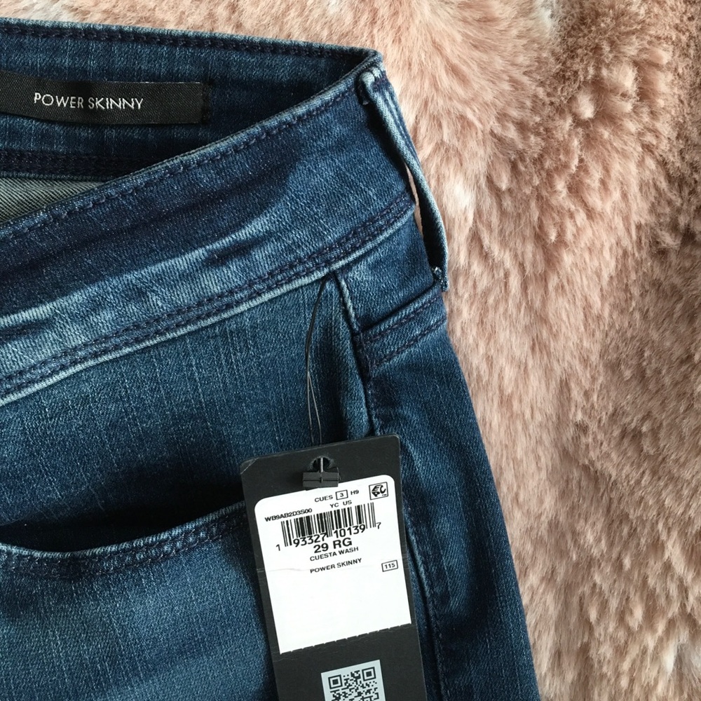 GUESS Power Skinny Jeans - Dark Blue Wash - Picture 3 of 4